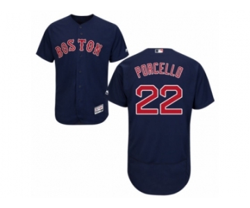 Men's Majestic Boston Red Sox #22 Rick Porcello Navy Blue Flexbase Authentic Collection MLB Jersey