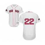 Men's Majestic Boston Red Sox #22 Rick Porcello White Home Flex Base Authentic Collection 2018 World Series Champions MLB Jersey