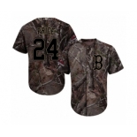 Men's Majestic Boston Red Sox #24 David Price Authentic Camo Realtree Collection Flex Base 2018 World Series Champions MLB Jersey