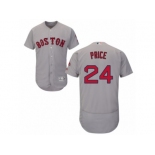 Men's Majestic Boston Red Sox #24 David Price Grey Flexbase Authentic Collection MLB Jersey