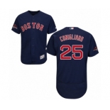 Men's Majestic Boston Red Sox #25 Tony Conigliaro Navy Blue Alternate Flex Base Authentic Collection 2018 World Series Champions MLB Jersey