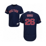 Men's Majestic Boston Red Sox #26 Wade Boggs Navy Blue Alternate Flex Base Authentic Collection 2018 World Series Champions MLB Jersey