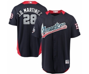 Men's Majestic Boston Red Sox #28 J. D. Martinez Game Navy Blue American League 2018 MLB All-Star MLB Jersey