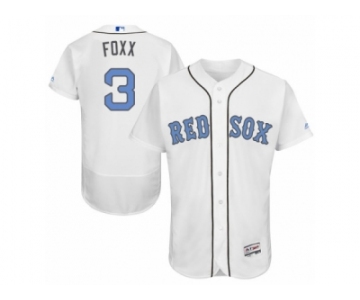 Men's Majestic Boston Red Sox #3 Jimmie Foxx Authentic White 2016 Father's Day Fashion Flex Base MLB Jersey