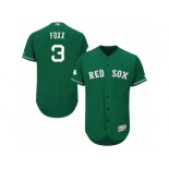 Men's Majestic Boston Red Sox #3 Jimmie Foxx Green Celtic Flexbase Authentic Collection MLB Jersey