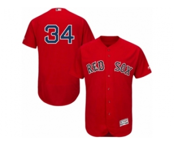 Men's Majestic Boston Red Sox #34 David Ortiz Red Flexbase Authentic Collection MLB Jersey