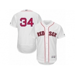 Men's Majestic Boston Red Sox #34 David Ortiz White Flexbase Authentic Collection MLB Jersey