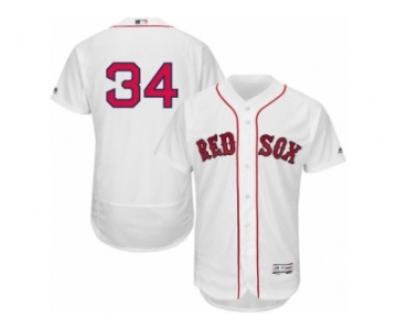 Men's Majestic Boston Red Sox #34 David Ortiz White Flexbase Authentic Collection MLB Jersey