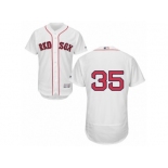 Men's Majestic Boston Red Sox #35 Steven Wright White Flexbase Authentic Collection MLB Jersey