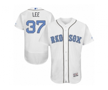 Men's Majestic Boston Red Sox #37 Bill Lee Authentic White 2016 Father's Day Fashion Flex Base MLB Jersey