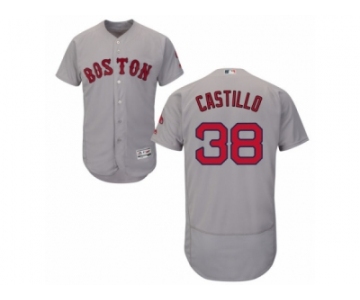 Men's Majestic Boston Red Sox #38 Rusney Castillo Grey Flexbase Authentic Collection MLB Jersey