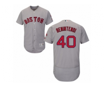 Men's Majestic Boston Red Sox #40 Andrew Benintendi Grey Flexbase Authentic Collection MLB Jersey