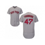 Men's Majestic Boston Red Sox #47 Tyler Thornburg Grey Flexbase Authentic Collection MLB Jersey