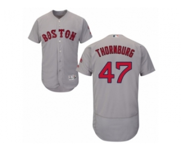 Men's Majestic Boston Red Sox #47 Tyler Thornburg Grey Flexbase Authentic Collection MLB Jersey