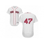 Men's Majestic Boston Red Sox #47 Tyler Thornburg White Flexbase Authentic Collection MLB Jersey