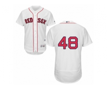 Men's Majestic Boston Red Sox #48 Pablo Sandoval White Flexbase Authentic Collection MLB Jersey