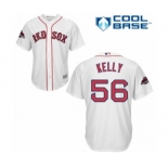 Men's Majestic Boston Red Sox #56 Joe Kelly Replica White Home Cool Base 2018 World Series Champions MLB Jersey