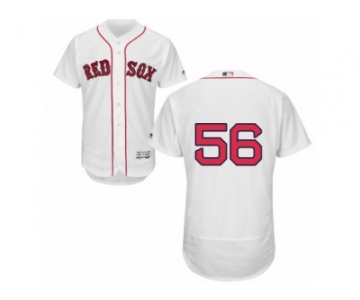 Men's Majestic Boston Red Sox #56 Joe Kelly White Flexbase Authentic Collection MLB Jersey