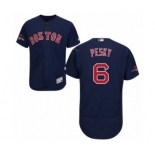 Men's Majestic Boston Red Sox #6 Johnny Pesky Navy Blue Alternate Flex Base Authentic Collection 2018 World Series Champions MLB Jersey