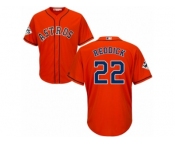 Houston Astros #22 Josh Reddick Replica Orange Alternate 2017 World Series Bound Cool Base MLB Jersey