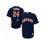 Houston Astros #24 Jimmy Wynn Replica Navy Blue Alternate 2017 World Series Bound Cool Base MLB Jersey