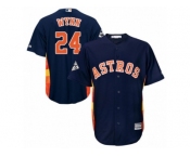 Houston Astros #24 Jimmy Wynn Replica Navy Blue Alternate 2017 World Series Bound Cool Base MLB Jersey