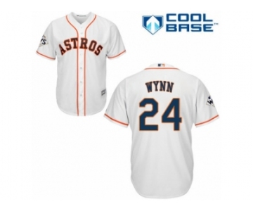 Houston Astros #24 Jimmy Wynn Replica White Home 2017 World Series Bound Cool Base MLB Jersey