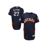 Houston Astros #27 Jose Altuve Navy 2017 Spring Training Authentic Collection Stitched Baseball Jersey