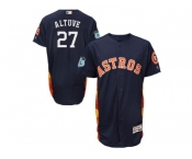 Houston Astros #27 Jose Altuve Navy 2017 Spring Training Authentic Collection Stitched Baseball Jersey