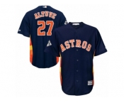 Houston Astros #27 Jose Altuve Replica Navy Blue Alternate 2017 World Series Bound Cool Base MLB Jersey