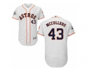 Houston Astros #43 Lance McCullers Authentic White Home 2017 World Series Bound Flex Base MLB Jersey