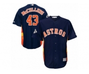 Houston Astros #43 Lance McCullers Replica Navy Blue Alternate 2017 World Series Bound Cool Base MLB Jersey