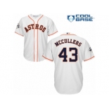 Houston Astros #43 Lance McCullers Replica White Home 2017 World Series Bound Cool Base MLB Jersey