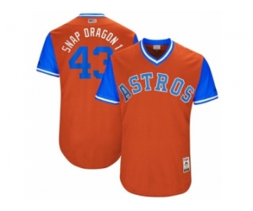 Houston Astros #43 Lance McCullers Snap Dragon1 Authentic Orange 2017 Players Weekend MLB Jersey