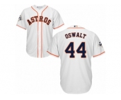 Houston Astros #44 Roy Oswalt Replica White Home 2017 World Series Bound Cool Base MLB Jersey