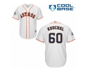 Houston Astros #60 Dallas Keuchel Replica White Home 2017 World Series Bound Cool Base MLB Jersey