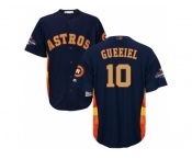 Men Houston Astros #10 Yuli Gurriel Navy 2018 Gold Program Cool Base Stitched Baseball Jersey