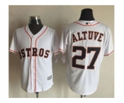 Men Houston Astros #27 Jose Altuve White 2016 Official Cool Base Jersey