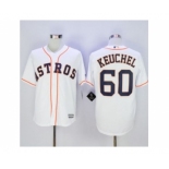 Men Houston Astros #60 Dallas Keuchel White 2016 Official Cool Base Jersey