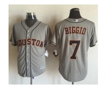 Men Houston Astros #7 Craig Biggio Gray 2016 Official Cool Base Jersey