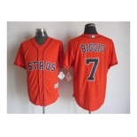 Men Houston Astros #7 Craig Biggio Orange 2016 Official Cool Base Jersey