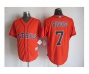 Men Houston Astros #7 Craig Biggio Orange 2016 Official Cool Base Jersey