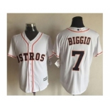 Men Houston Astros #7 Craig Biggio White 2016 Official Cool Base Jersey