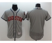 Men Houston Astros Blank Majestic Gray Flexbase Authentic Collection Player Jersey