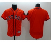 Men Houston Astros Blank Majestic Orange Flexbase Authentic Collection Player Jersey