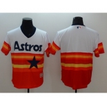 Men Houston Astros Blank Majestic Orange Flexbase Authentic Cooperstown Player Jersey