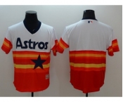 Men Houston Astros Blank Majestic Orange Flexbase Authentic Cooperstown Player Jersey