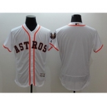 Men Houston Astros Blank Majestic White Flexbase Authentic Collection Player Jersey