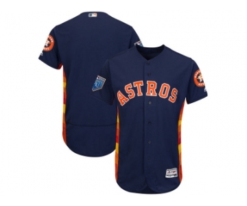 Men Houston Astros Customized Majestic Navy 2018 Spring Training Flex Base Team Jersey