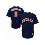 Men Majestic Houston Astros #9 Marwin Gonzalez Replica Navy Blue Alternate Cool Base MLB Jersey